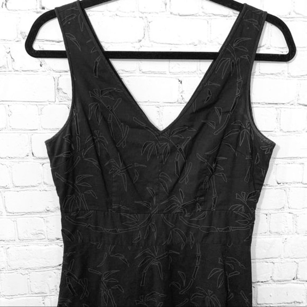 J. Crew | Black A Line Palm Tree Cut Out Size 4